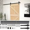 vidaXL Drzwi przesuwne 90 x 210 cm Lite drewno sosnowe