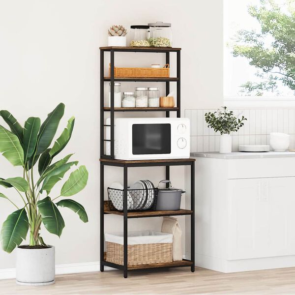 vidaXL P&oacute;łka kuchenna Dąb wędzony 60 x 40 x 168 cm