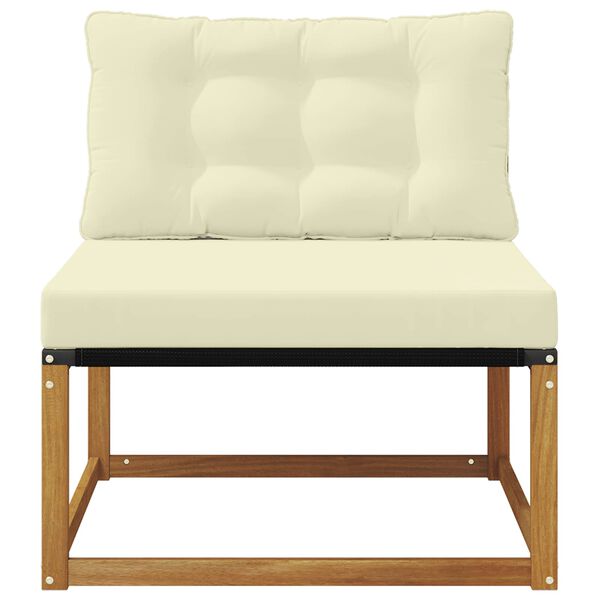 vidaXL Środkowa sofa ogrodowa Lite Drewno Akacji Naturalny