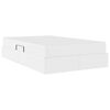 vidaXL Ł&oacute;żko z miejscem na przechowywanie i materacem Biały