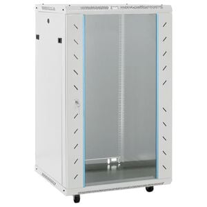 vidaXL Szafka serwerowa, 18U, 19", IP20, szara, 60x60x100 cm