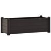 vidaXL Podwyższona donica, PP, antracytowa, 100x43x35 cm