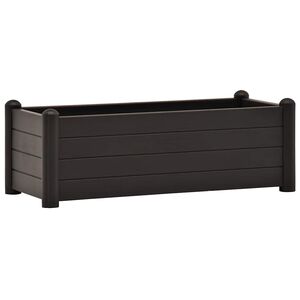 vidaXL Podwyższona donica, PP, antracytowa, 100x43x35 cm