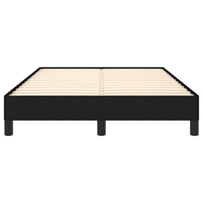 vidaXL Rama łóżka, czarna, 120x190 cm, tkanina