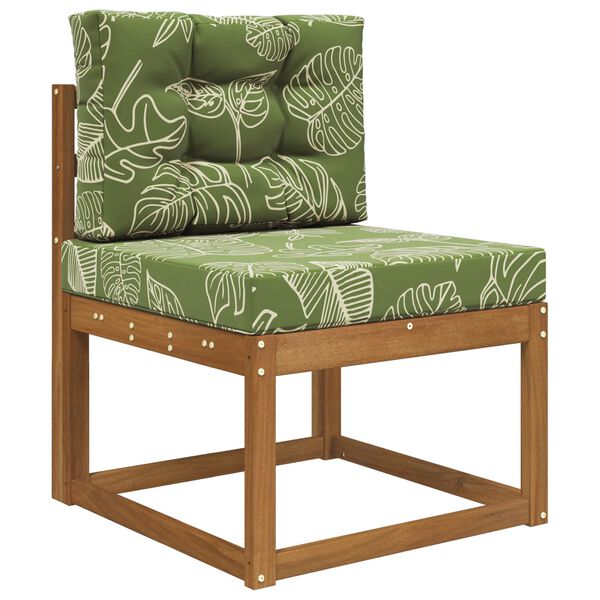 vidaXL Poduszka do sofy na zewnątrz 2 pcs Wz&oacute;r liścia Poliester