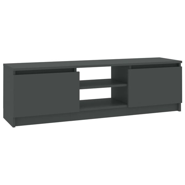 vidaXL Szafka pod TV, szara, 120x30x35,5 cm, materiał drewnopochodny