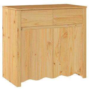 vidaXL Bufet Drammen Dąb 79 x 43 x 75.5 cm Lite drewno sosnowe