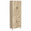 vidaXL Zestaw szafek 2 pcs dąb Sonoma 66 x 34,5 x 89,5 cm