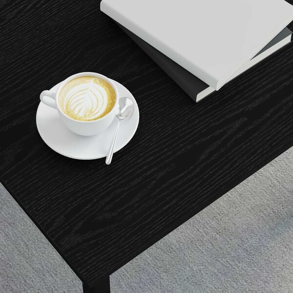 vidaXL Stolik kawowy Czarny Dąb 40 x 40 x 36 cm