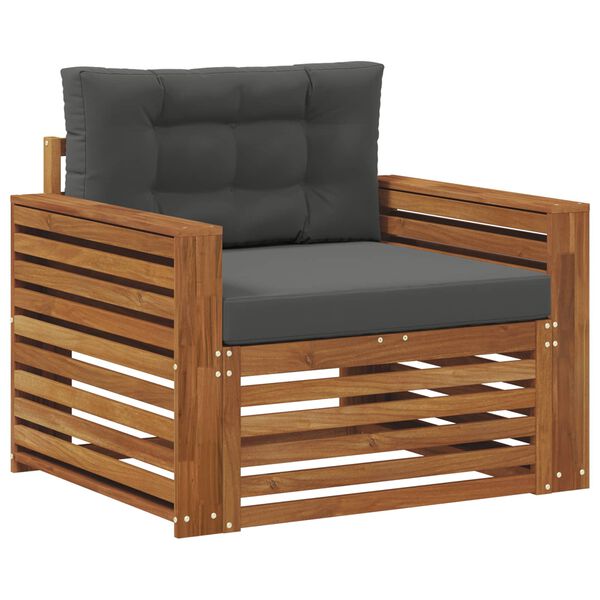 vidaXL Zestaw sof na zewnątrz Lite drewno akacjowe i poliester