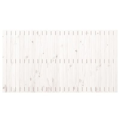 vidaXL Wezgłowie łóżka, białe, 166x3x90 cm, lite drewno sosnowe