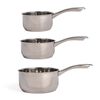 Livoo 3-częściowy zestaw rondli, stal nierdzewna, srebrny