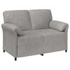 vidaXL Sofa dwuosobowa jasnoszary 138 x 83 x 95 cm Welur