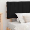 vidaXL Ramka ł&oacute;żka z tapicerowanym wezgłowiem Czarny 100 x 200 cm
