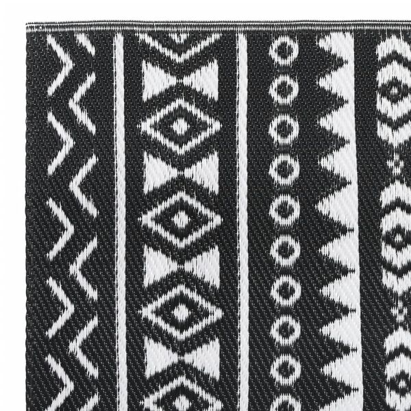 vidaXL Dywan zewnętrzny, ARAKIL czarny, 80x250 cm, PP