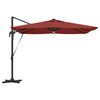 vidaXL Parasol Roma Czerwony 286 x 285 x 270 cm Aluminium i Poliester