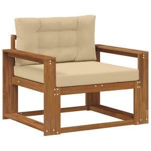 vidaXL Środkowa sofa ogrodowa naturalny
