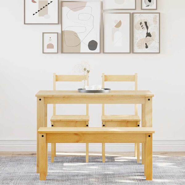 vidaXL 4-częściowy zestaw jadalny &bdquo;Panama&rdquo; z litego drewna sosnowego