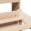 vidaXL Łóżko z regałem, bez materaca, 75x190 cm, drewno sosnowe