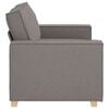 vidaXL Sofa 2-osobowa Taupe 160x78x84 cm Tkanina