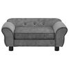 vidaXL Sofa dla psa, ciemnoszara, 72x45x30 cm, pluszowa
