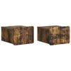 vidaXL Wisząca Szafka Nocna 2 pcs Dąb wędzony 33 x 34,5 x 24 cm