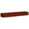 vidaXL Doniczka Rusty 360x80x40 cm Stal nierdzewna