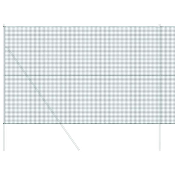 vidaXL Spawana siatka ogrodzeniowa Zielony 1.6 x 10 m