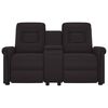 vidaXL Rozkładany fotel masujący z uchwytem, 2-os., czarny