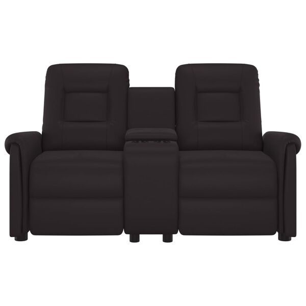 vidaXL Rozkładany fotel masujący z uchwytem, 2-os., czarny