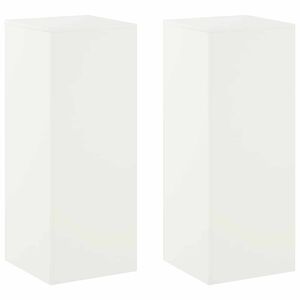 vidaXL Stojak na rośliny 2 szt. Biały 40 x 40 x 100 cm Stal