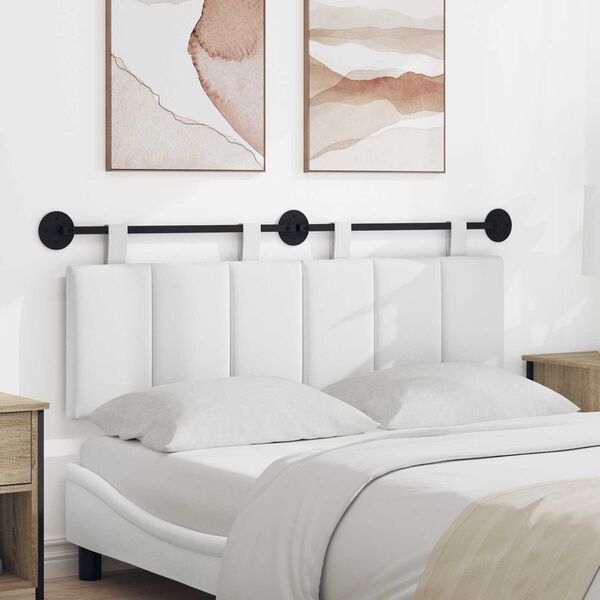 vidaXL Wisząca Głowa Paski Biały 150 x 55 x 5 cm tkanina