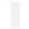 vidaXL Drzwi przesuwne 83 x 211 cm Drewno inżynieryjne Biały