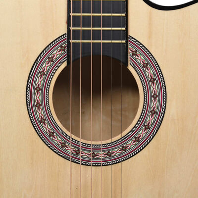 vidaXL Gitara akustyczna z wycięciem, 6 strun, 38", drewno lipowe