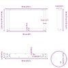 vidaXL Nogi do stolika kawowego w kształcie litery U 2 szt. Antracyt 70x(30-31) cm Stal