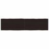 vidaXL Blat ciemnobrązowy 160x40x(2-6) cm drewno z naturalną krawędzią