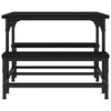 vidaXL Stolik kawowy, czarny, 100x50,5x40 cm, materiał drewnopochodny