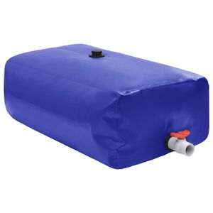vidaXL Zbiornik na wodę, z kranikiem, składany, 100 L, PVC