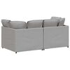 vidaXL Sofa modułowa z poduszkami Tkanina Cloud Grey