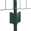 vidaXL Ogrodzenie z słupkiem Zielony 0,4 x 25 m Stal i PVC