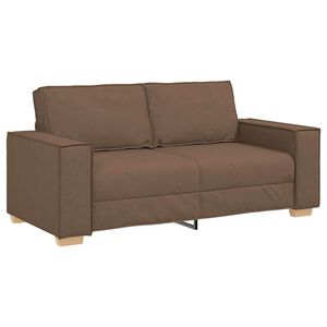 vidaXL Sofa 2-osobowa brązowa 180x78x84 cm tkanina