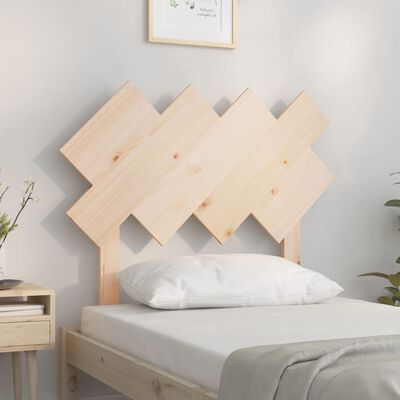vidaXL Wezgłowie łóżka, 92x3x81 cm, lite drewno sosnowe