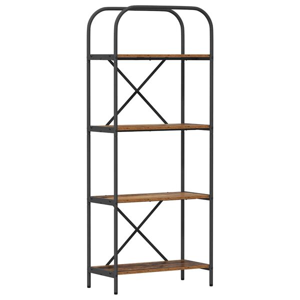 vidaXL P&oacute;łka na książki Stare drewno 60 x 30 x 146 cm