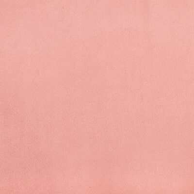 vidaXL Zagłówek uszak, różowy, 203x23x118/128 cm, aksamit