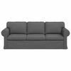 vidaXL Sofa Ciemnoszary