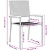 vidaXL Zestaw do jadalni w ogrodzie 3 pcs Szary polirattan