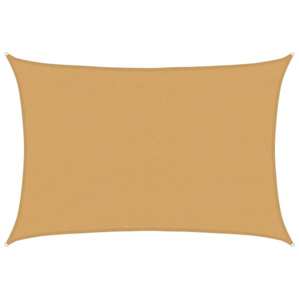 vidaXL Żagiel przeciwsłoneczny, 160 g/m&sup2;, piaskowy, 4x5 m, HDPE