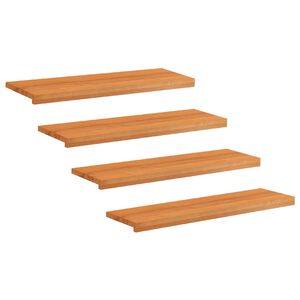 vidaXL Nakładki na schody 4 szt. 90 x 25 x 2 cm Jasny Brąz