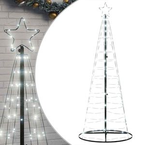 vidaXL Choinka LED 200 LED Zimna biel 180 cm
