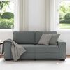 vidaXL Sofa 2-osobowa, ciemnoszara, 180x77x82 cm, tapicerowana tkaniną